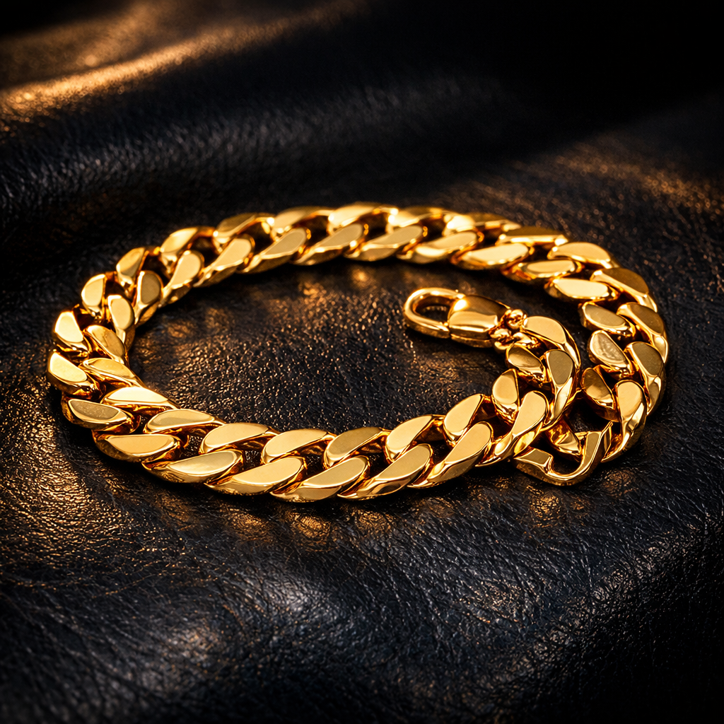 Curb Chain Bracelet 14K