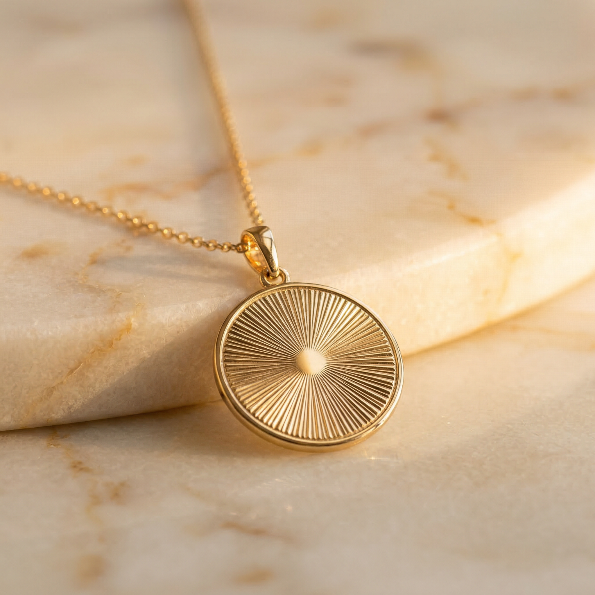 Castemark Medallion Pendant 14K - Gold Jewelry
