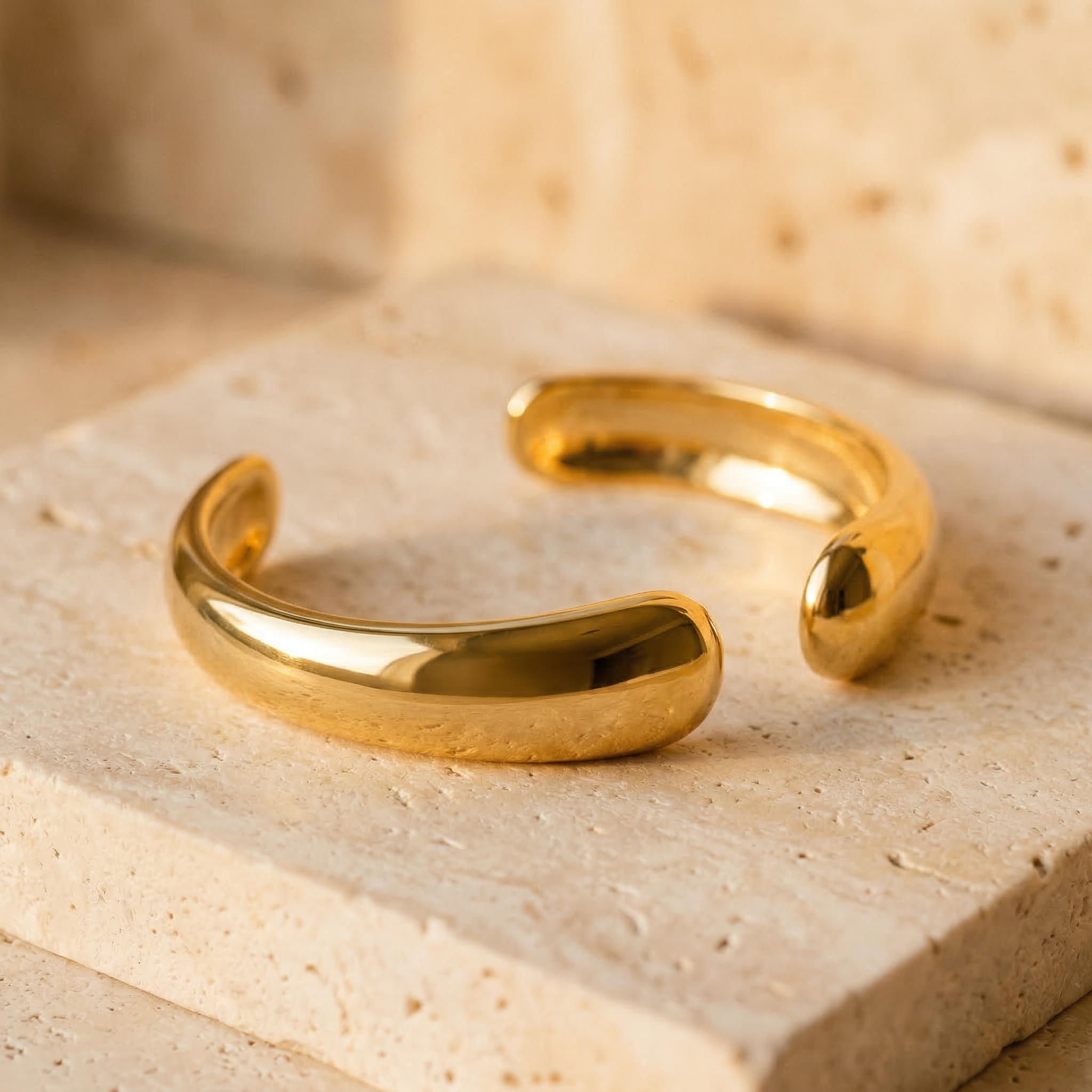 Castemark Open Cuff Vermeil - Gold Jewelry