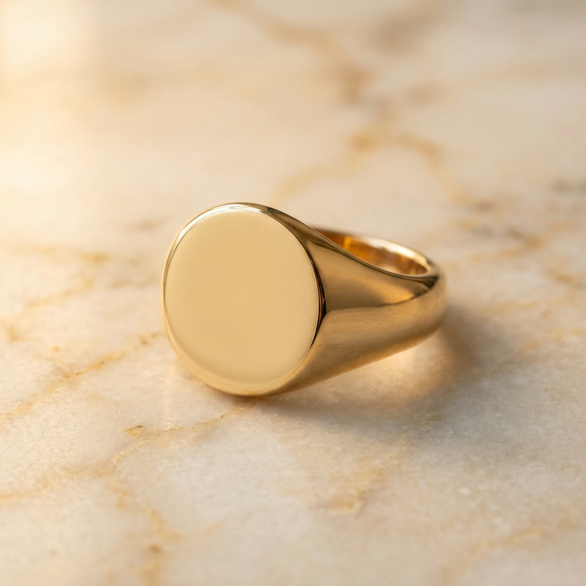 Castemark Signet Ring 14K - Gold Jewelry