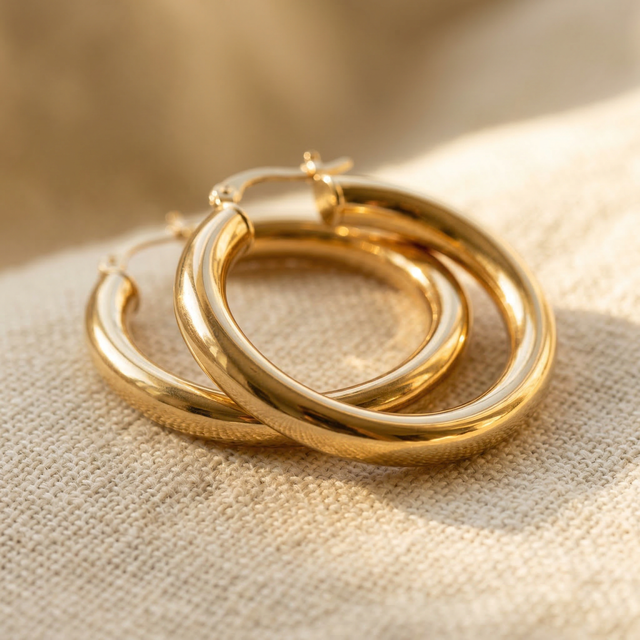 Castemark Statement Hoops 40Mm 14K - Gold Jewelry