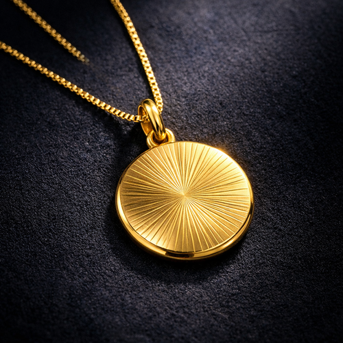 Medallion Pendant 14K